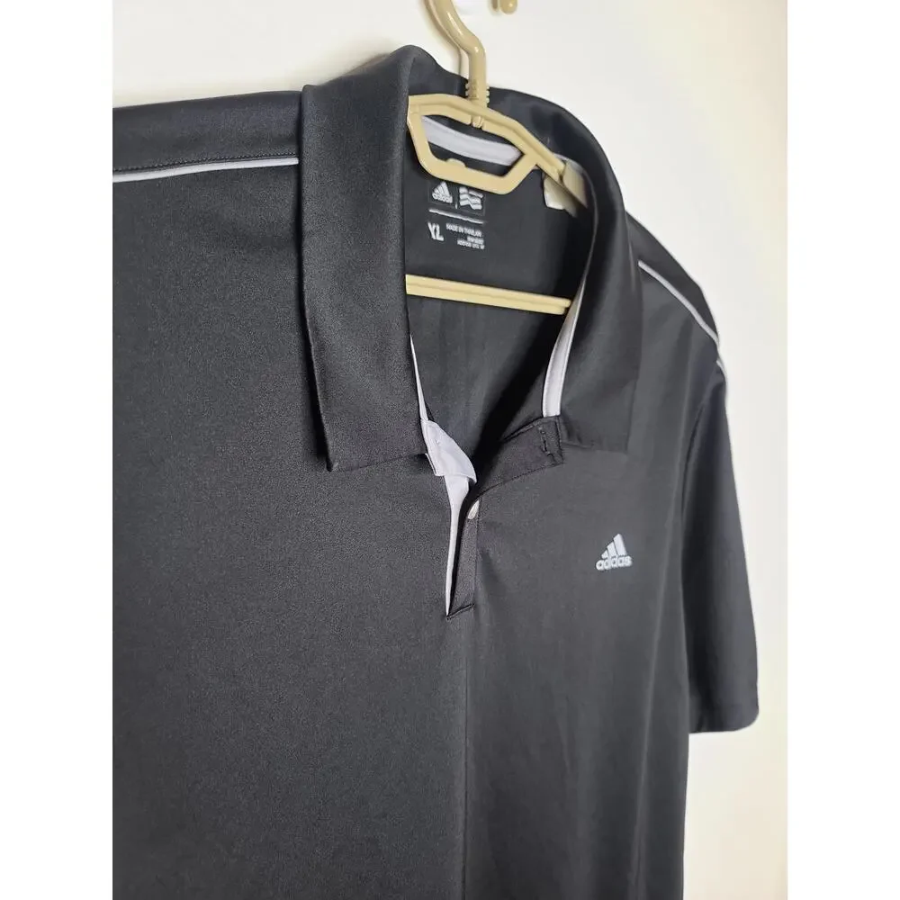 Adidas Golf black short sleeve polo shirt - XL